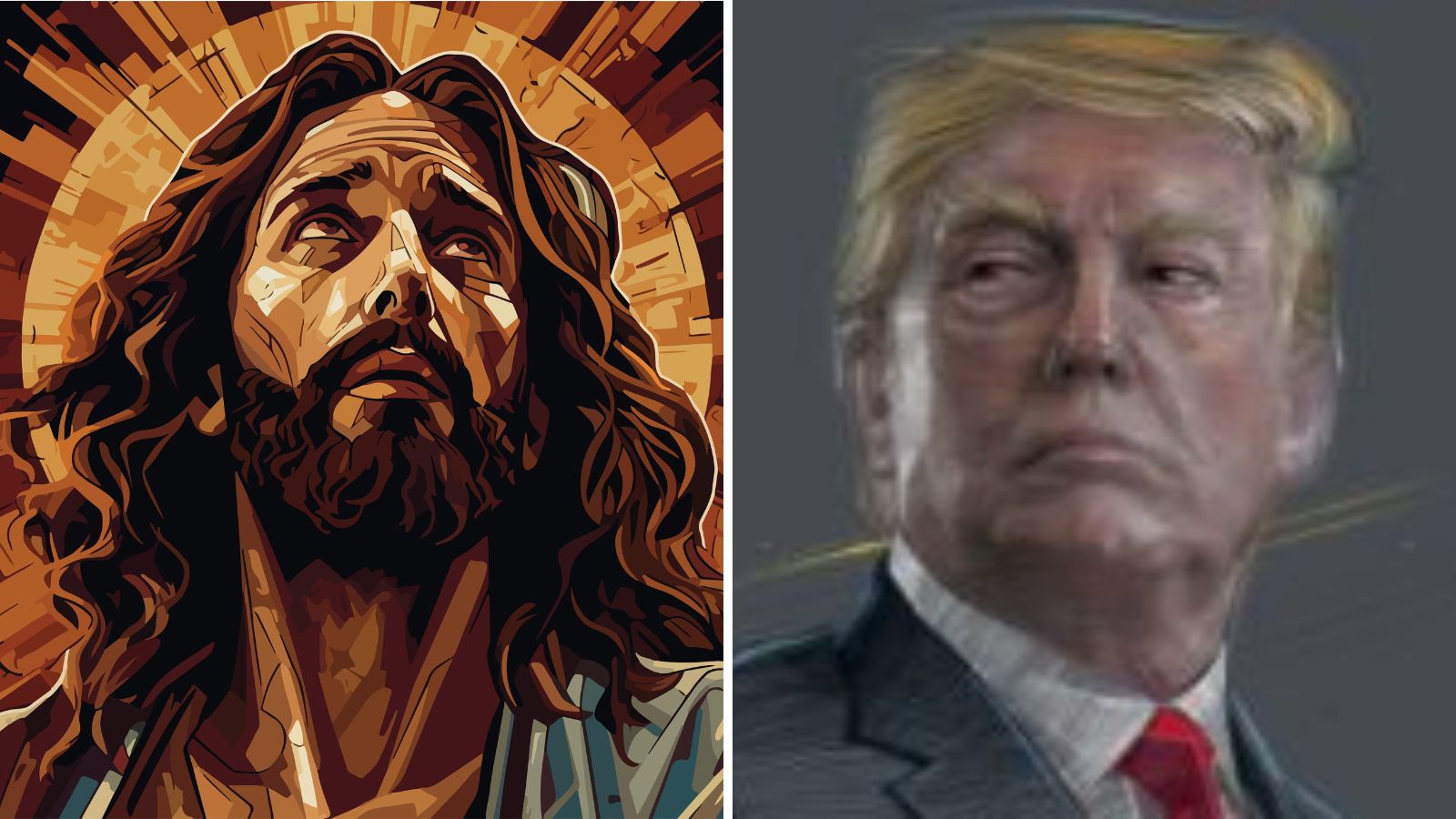 Holy Don! Trump Shares Bizarre Sketch of Jesus By His Side in Court