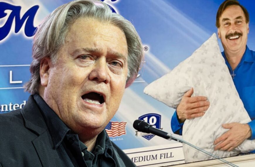 “We Can’t Pay Lawyers”: Steve Bannon Attempts To Save MyPillow CEO From Financial Ruin